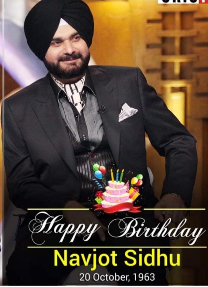 Happy birthday pcc president Navjot Singh Sidhu ji 