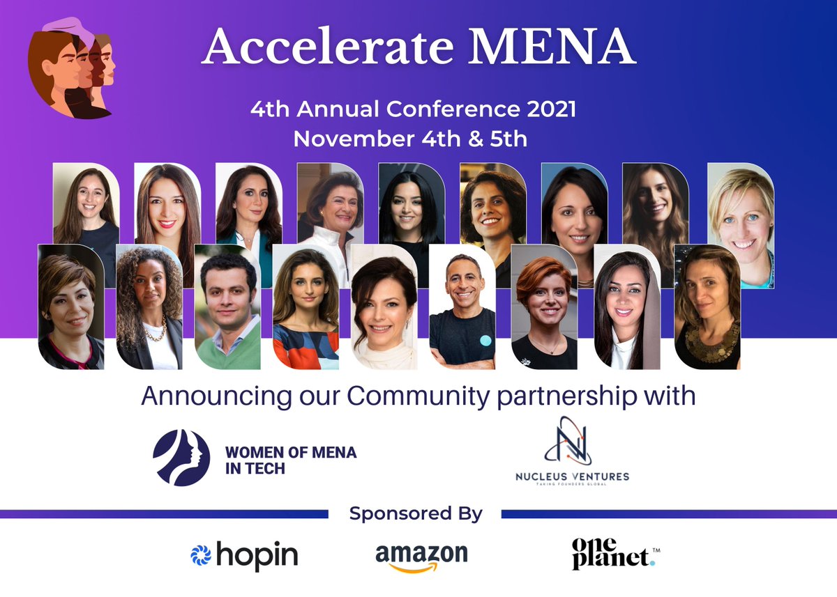 PersianWIT's tweet photo. Introducing Community Partner Nucleus Ventures!
Join us November 4th & 5th for the 4th Annual #WoMENAIT #VirtualConference2021 #AccelerateMENA
Save your spot: https://t.co/lL3eW3PmLT
#TechConference #Nonprofit #NucleusVentures https://t.co/nizkHmYMQ0