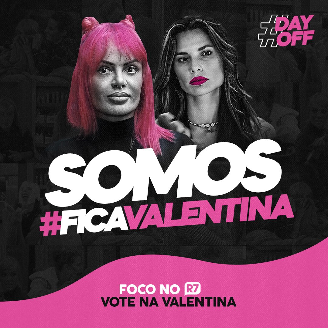 Dayanemello's tweet photo. Seguindo a linha de jogo interno e externo da Day, nessa roça somos #FicaValentina! 💖 https://t.co/WeTpTXDxiF