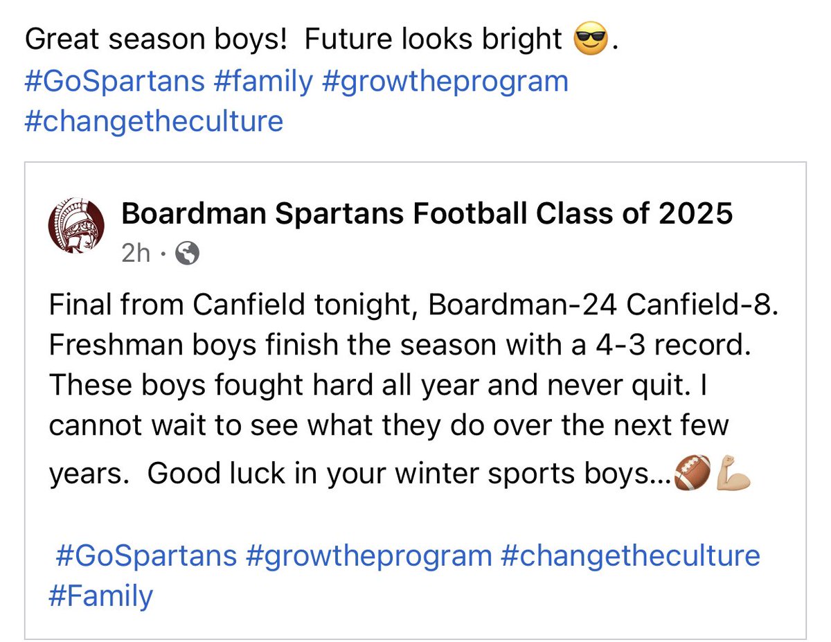 BoardmanGC's tweet photo. Great job freshman boys! @Zach_Haus6 @Aaron_Glista75 @MasonNawrocki @CongemiConnor @VinceAtwood1 #GoSpartans #family #growtheprogram https://t.co/xW7Tje8bOH