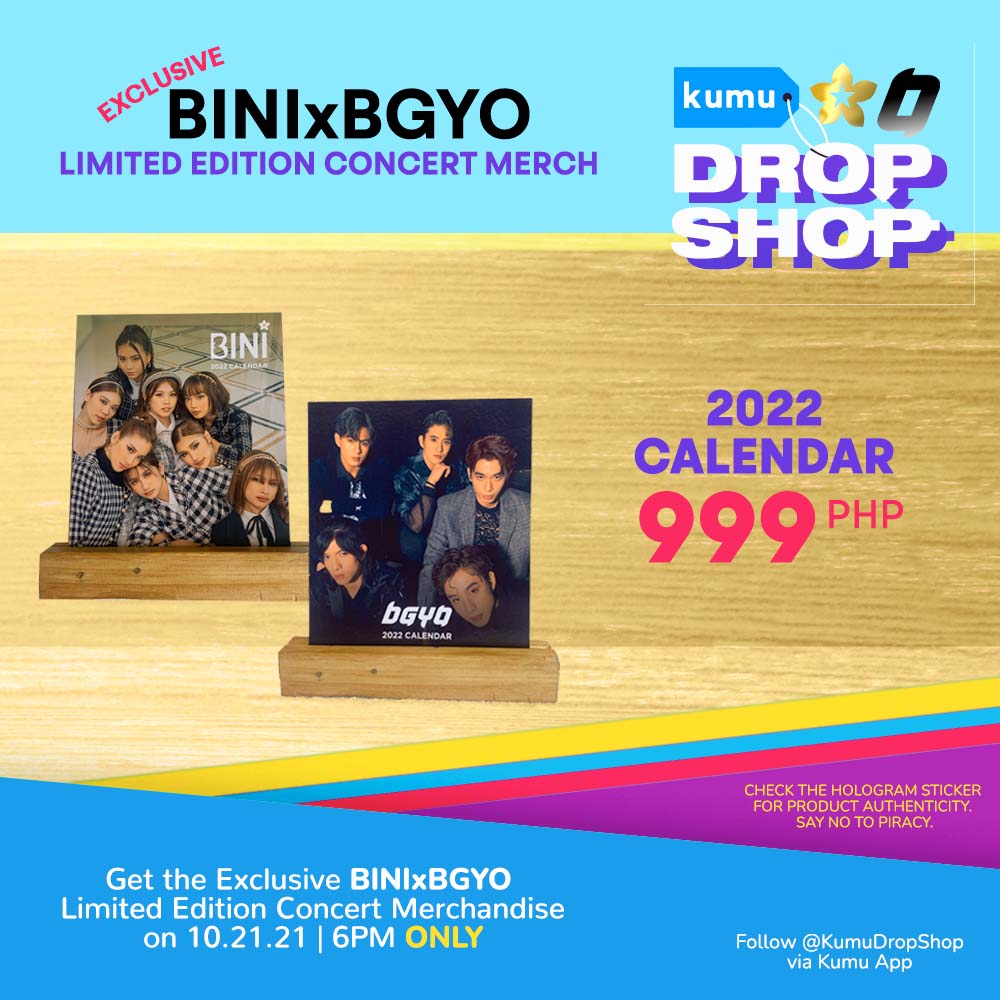 BINI_ph's tweet photo. #BINI : Kumu Drop Shop

Get these Exclusive BINIxBGYO Limited Edition Concert Merch items tonight at 6PM via Kumu! Follow @/kumudropshop on the Kumu App now!

Follow Link:
https://t.co/YNVjWYLdko

#BINIxBGYOmerch https://t.co/qHR9Ku8YEH