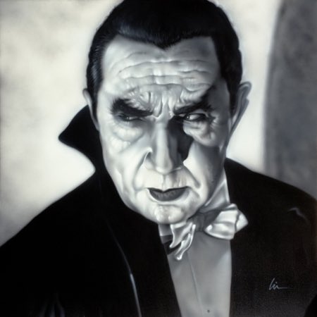 linworkman's tweet photo. Happy birthday #BelaLugosi 🧛♂️🦇
Donated this painting to the Orpheum Theatre’s annual auction a few years back.
Airbrushed acrylics on 4’x4’ canvas.
#Dracula #linworkman #linworkmanart #airbrush #Paasche #monsterpiece #UniversalMonsters #SIVAD https://t.co/44LMoDwNTp