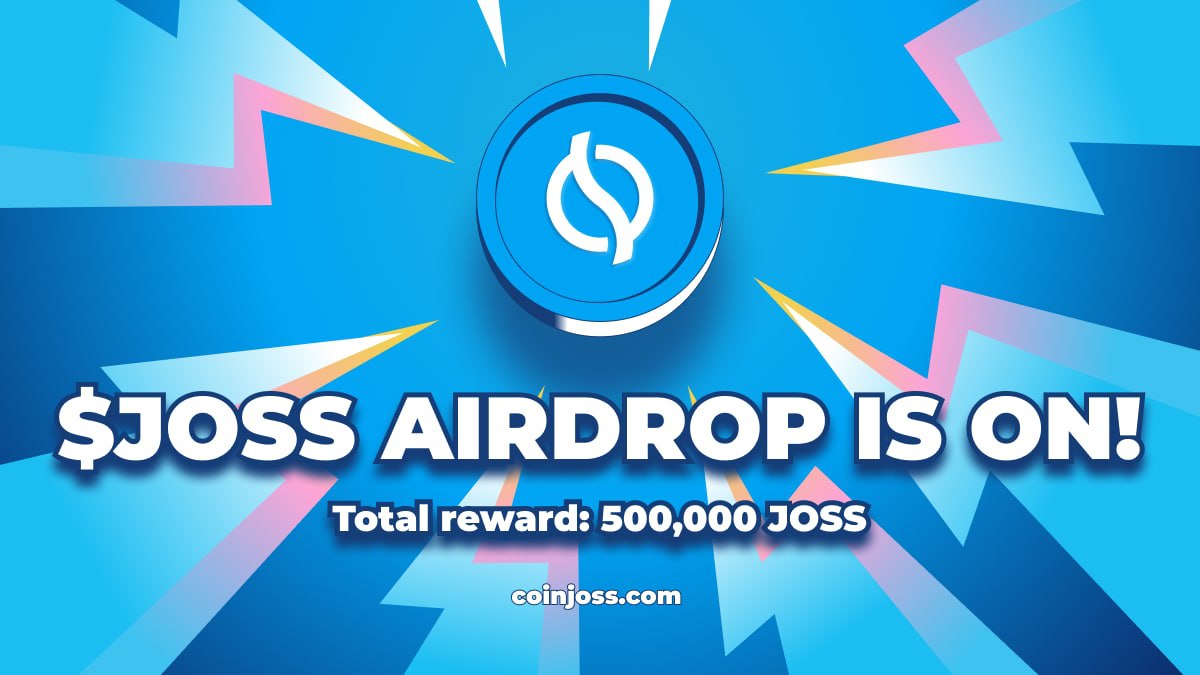 coinjoss's tweet photo. $JOSS AIRDROP IS ON!

Total reward: 500,000 JOSS

🤩 Join the airdrop and complete the tasks https://t.co/UmOrmM07pH

🤩 Comment your ETH wallet address below and tag a friend! 

https://t.co/93ARiMXzEz https://t.co/BHuIg27rL6