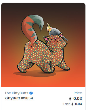 Kitty Butts NFT anyone?

I think I have seen it all now 😁😁😁😁