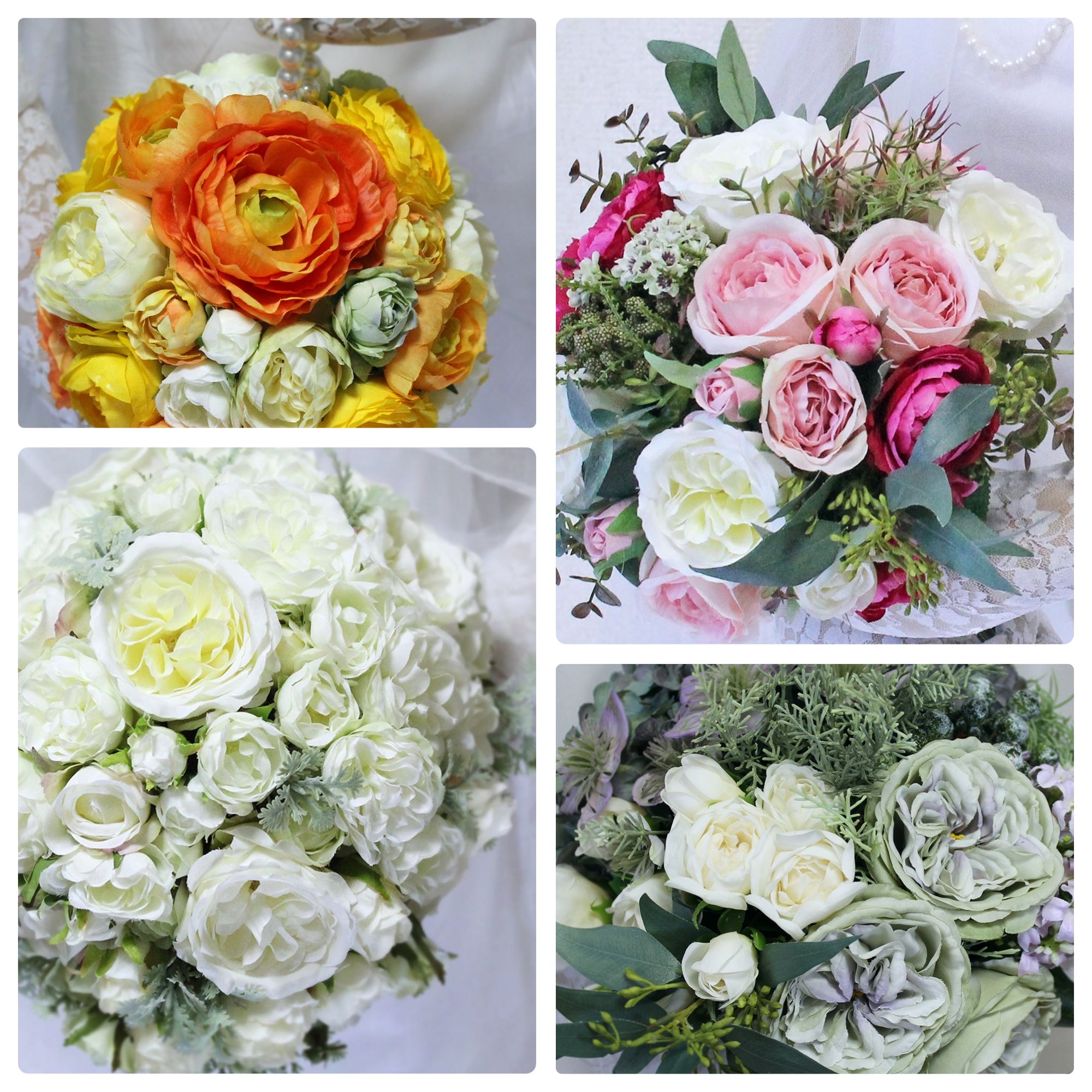 小鳥の花屋 10 27にオープン予定のアーティフィシャルブーケとコサージュのお店 小鳥の花屋 です こちら待機中のブーケたちです ウェディングブーケ ブーケ 造花ブーケ 結婚準備 フォトウェディング 前撮りブーケ 小鳥の花屋 T Co