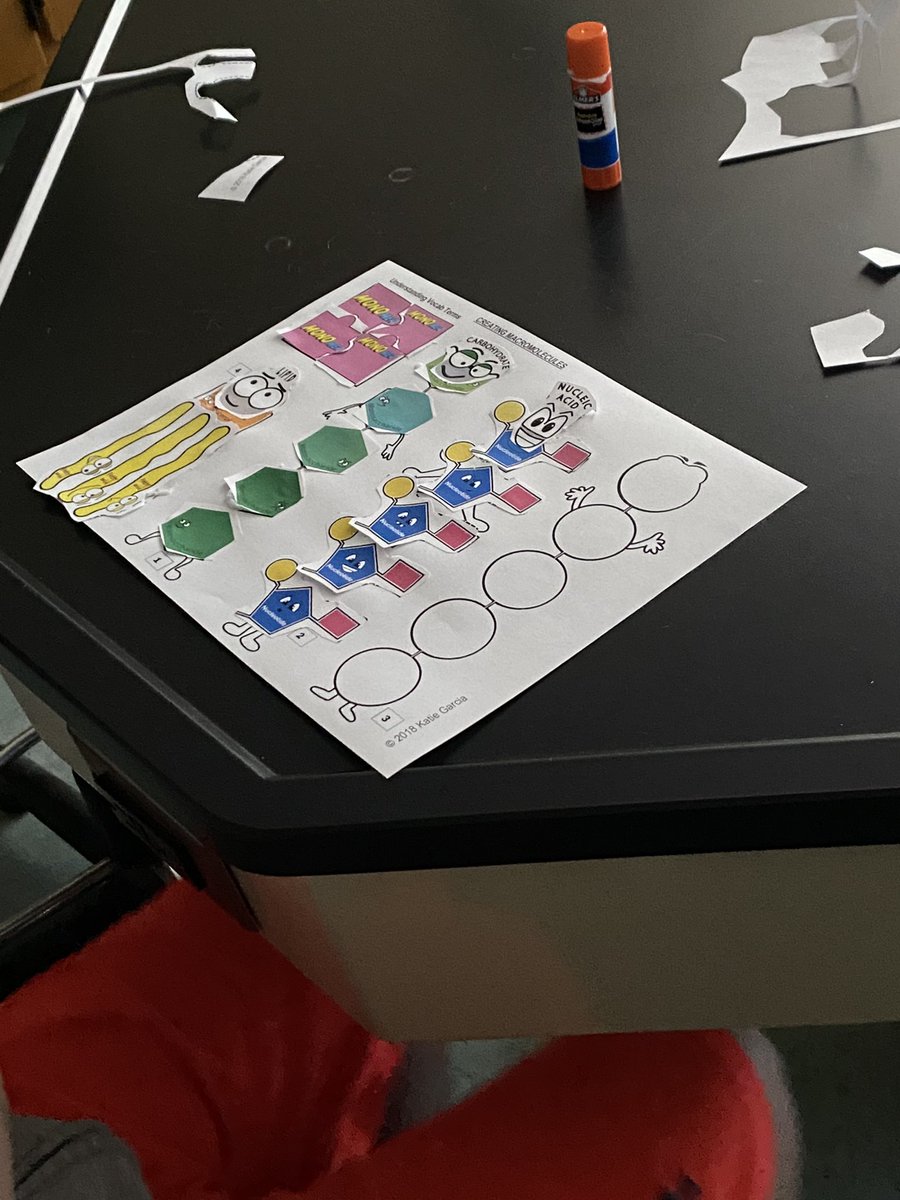 Mr_Fauci's tweet photo. Students working together to build their “Macromolecule Characters” 🦠🔬🧬 #WeArePlainedge https://t.co/ldHRagWZm1