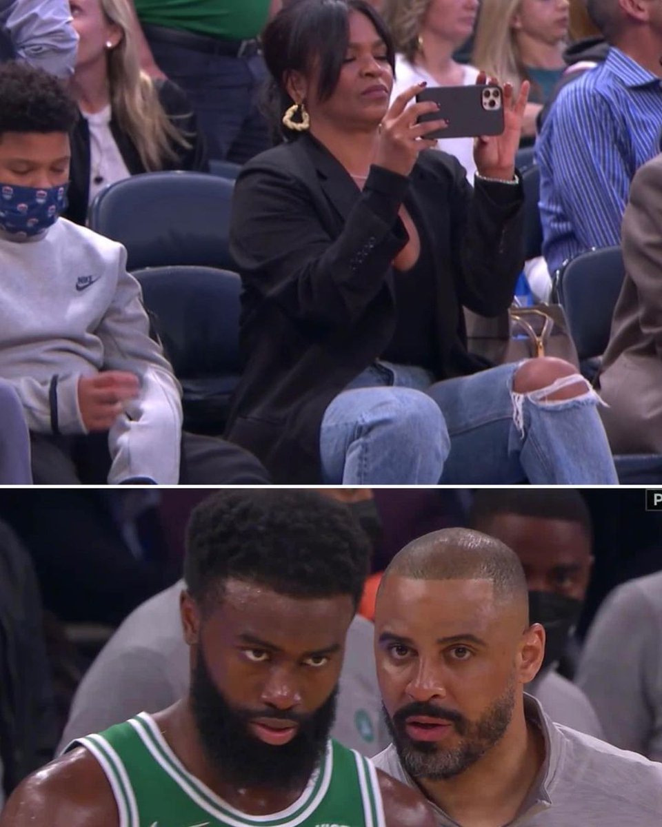 BleacherReport's tweet photo. Nia Long was at MSG to support her husband Ime Udoka in his Celtics head coaching debut 👏 https://t.co/fhCOzjtjWf