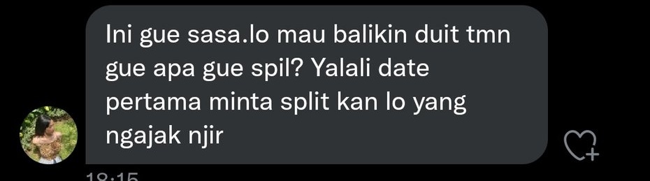 TretanMuslim's tweet photo. Respect kpd org ini krn ngasih perspective keren soal siapa yg harus bayar saat ngedate. Meskipun mungkin sikapnya akan membuat dia dianggap pelit atau perhitungan.

Dan buat cwe yg diajak sangat wadidididwww masak ngamcem spill klo ga dibalikin 😁😁 https://t.co/QQzLZVDlOj