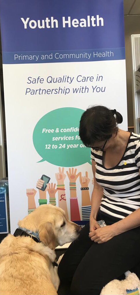 Laurel Mimmo PhD (@laurel_mimmo) on Twitter photo Very proud of the work of my fur-nephew, Herbie, #TherapyDog 🦮supporting young people & staff <a href="/NthSydHealth/">Northern Sydney Local Health District</a> Youth Health and Out of Home Care Services <a href="/andreaturner101/">andrea turner</a> Very proud of the work of my fur-nephew, Herbie, #TherapyDog 🦮supporting young people & staff <a href="/NthSydHealth/">Northern Sydney Local Health District</a> Youth Health and Out of Home Care Services <a href="/andreaturner101/">andrea turner</a>