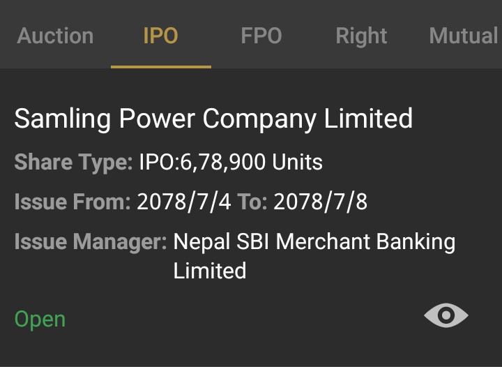 imrajankrsingh's tweet photo. Samling power company Ltd ipo opening from Today
Apply for it after 10 a.m
#ipos #NEPSE #Samlingpower https://t.co/wxhmW1ASou