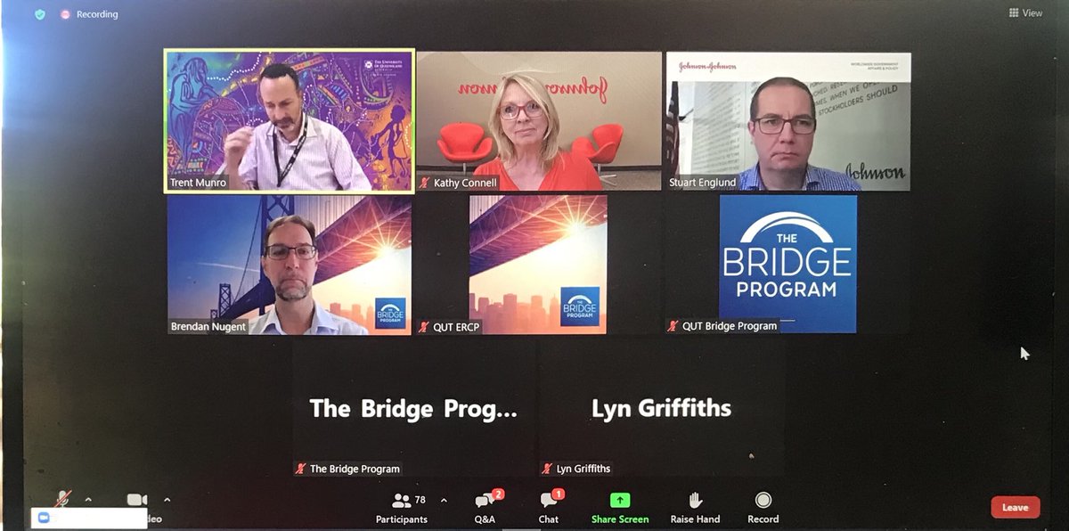 connell_kathy's tweet photo. Wonderful to be representing @JNJInnovation @JanssenANZ as part of The #BridgeProgram2021 talking about collaboration & commercialisation strategies for success to support #Australia’s future #lifescience business development leaders. https://t.co/i7lD2z4w0M