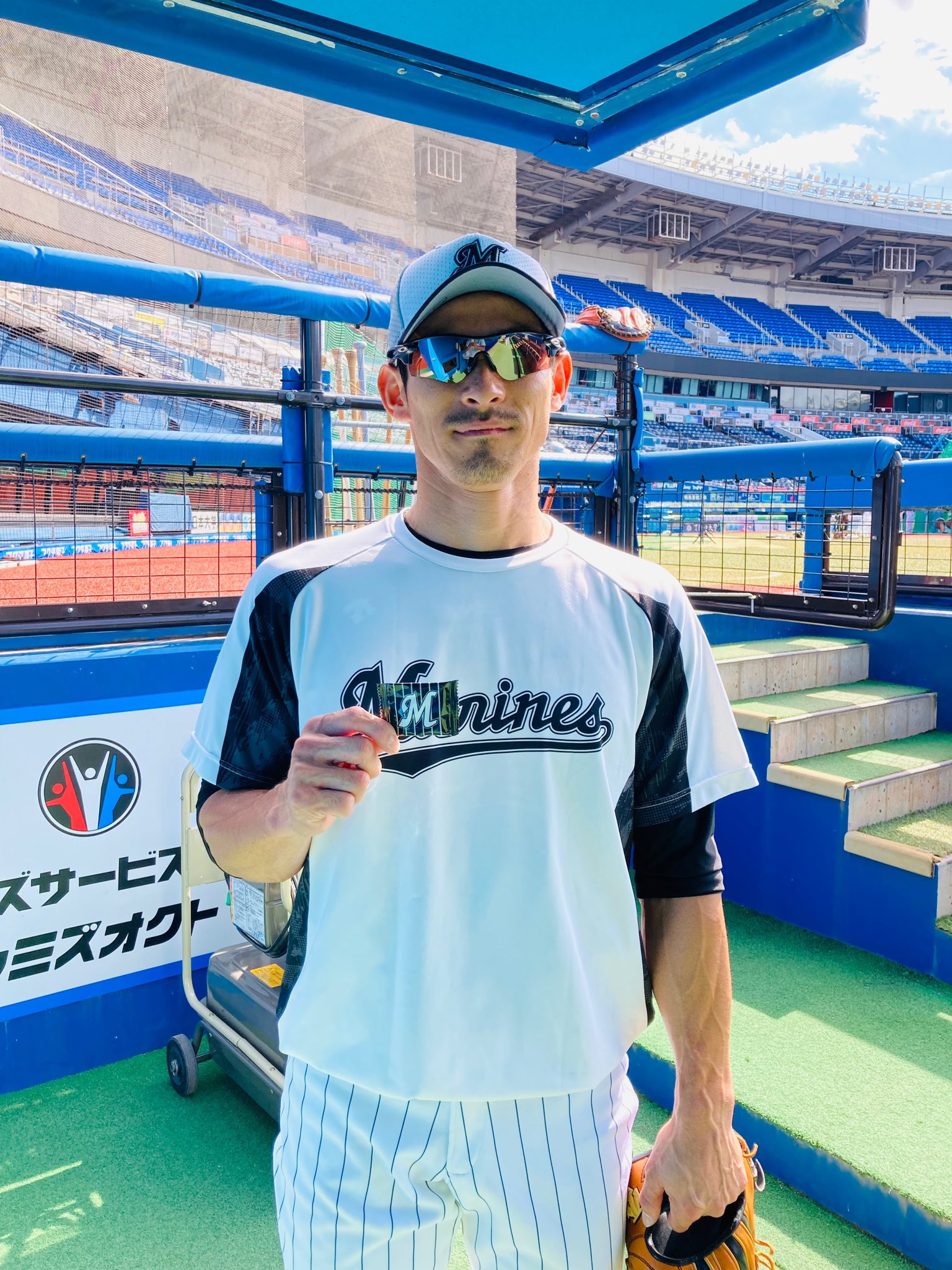 【未使用に近い　大きいサイズ　XL】Majestic ロッテ　0 荻野選手 千葉ロッテマリーンズ#0荻野 貴司一覧/マリーンズオンライン
