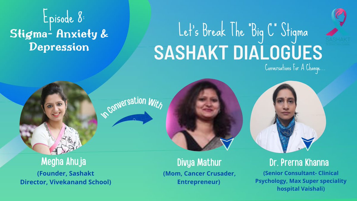 Sashakt10's tweet photo. #OCAwareness
#SashaktDialogues
#LetsBreakTheBigCStigma
#ConversationsForAChange
Another Week, Another Stigma. Stay Tuned! Sashakt Dialogues Episode 8 will be out tomorrow.
Stay Tuned! https://t.co/nQzGNzMd60