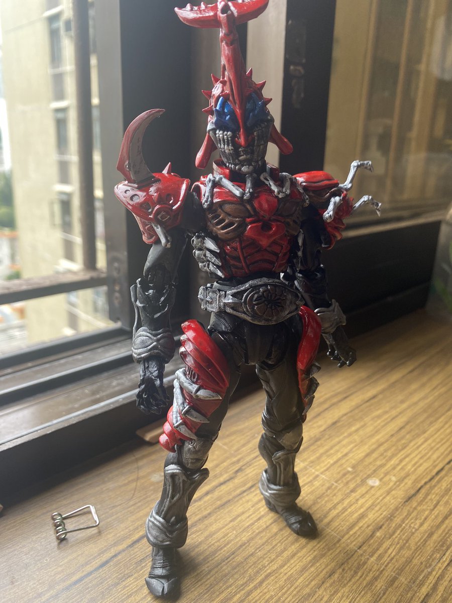 Yannation1's tweet photo. #zbrush 
#3dprinter 
#anotherrider
#anotherkabuto
#SIC改造 https://t.co/R0gLnp1UDY