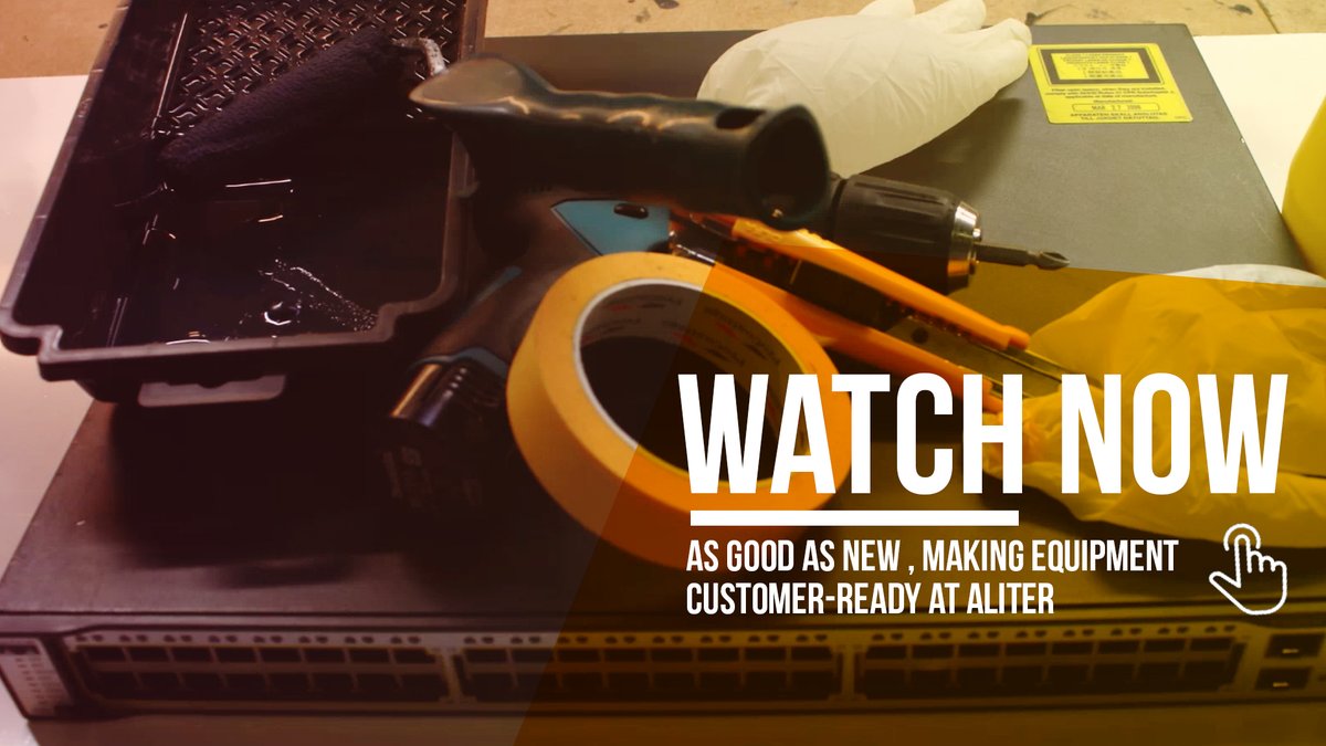 An important part of the refurbishment process at Aliter is our cleaning and painting process - we make it look as good as new! Check this video out for a peek into what we do - bit.ly/3jmwqEk 

#refurbished #AliterNetworks #BCorp