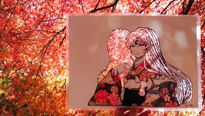#犬夜叉夜叉姫イラコン 

アナログで描いた犬夜叉を切り抜き景色と合わせています。
着物は布地などを使用しました☺️

犬夜叉を見て育った私も2児の母。
今では子供達と一緒に夜叉姫を観てます。
これからもずっと応援していきます🎉 