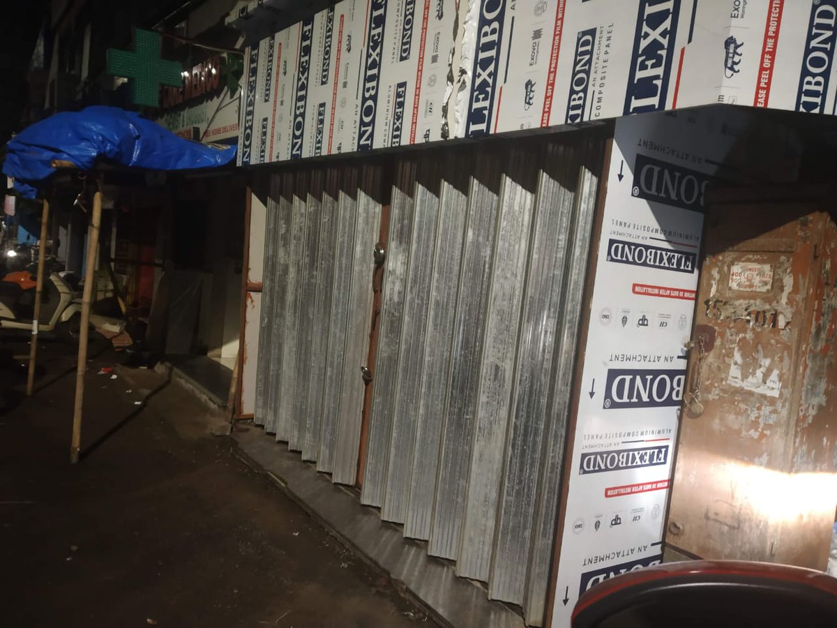 ParagMhatre's tweet photo. @MumbaiPolice @mybmcwardKW @renu_hansraj @ShroffHina @AmeetSatam @action_illegal Illegal construction for encroachment on the road by extending shop by Dr Anant Pal on Juhu church rd opp Fatima Palace. Mum 49. Illegal Rain shed by Life Care Medical. No heed paid to complaints. https://t.co/k8RnAKQDHv