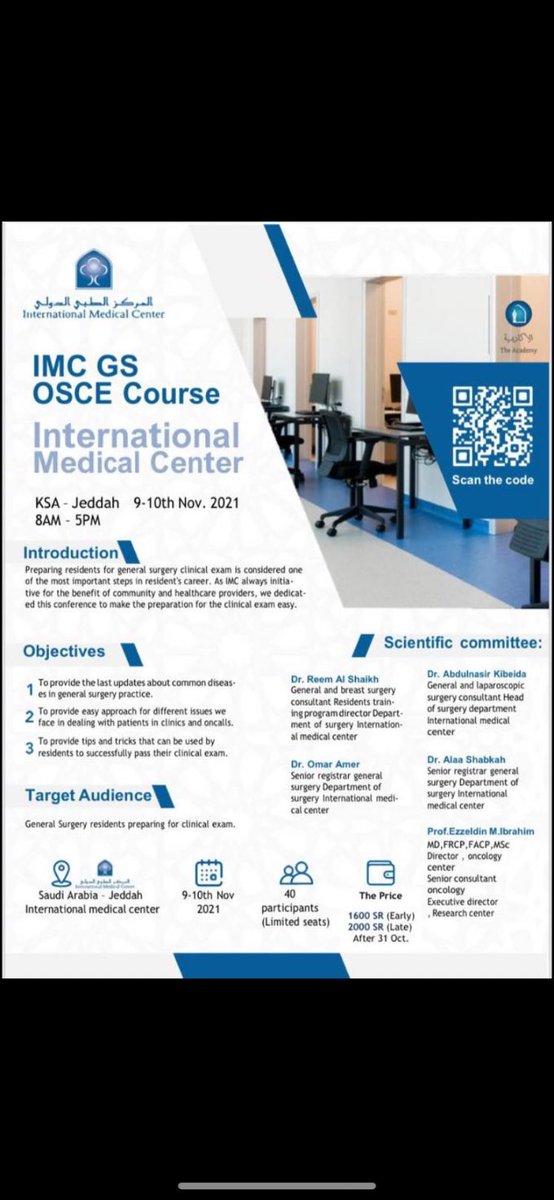 DooojaM's tweet photo. Join us to our general surgery OSCE course 
@TheIMCjeddah https://t.co/Ph3OVZTFO3