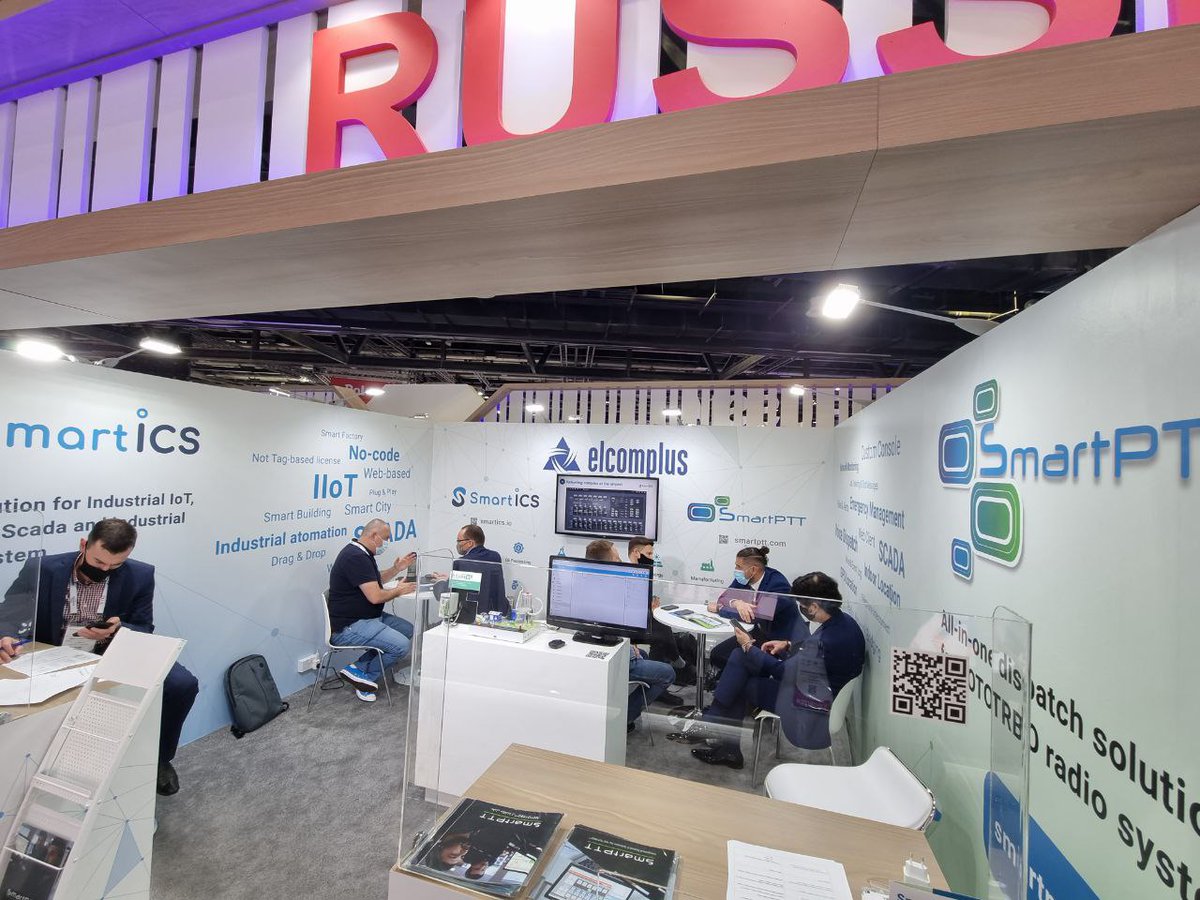 SmartPTT's tweet photo. Four days at #GITEX have passed. A lot of amazing people and anticipated meetings! 
 #GITEX2021 #GITEXTechWeek #SmartPTT #SmartICS #SCADA #IIoT #MOTOTRBO https://t.co/zLBIqA62lb