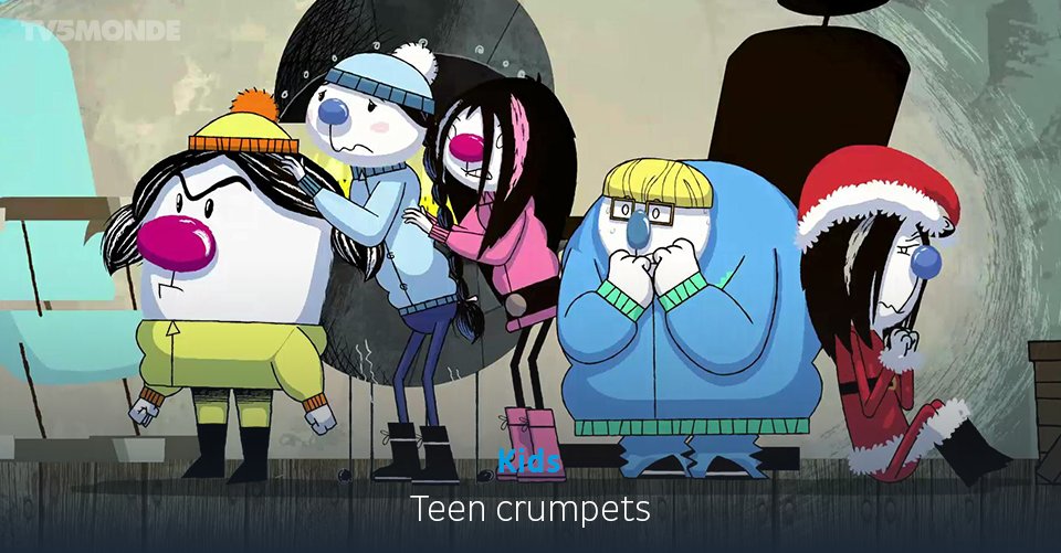 TV5MONDEapac's tweet photo. #Youthprogrammes #Kids
💥 The completely crazy Crumpets family is back, but this time the heroes are the teenagers! They have lots of adventures, whether spiritual, familial, sentimental, musical or ecological…
Tomorrow on TV5MONDE Asie/Pacifique ▶️ https://t.co/SOhnkMNmVw https://t.co/F5Ztb16A7Q