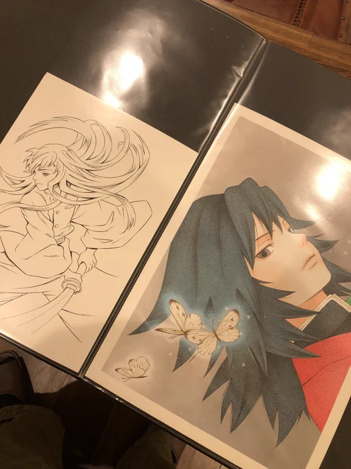 それともう一つ、私がファンアートとして描いた鬼滅やセーラームーンのイラストもご覧になれます。オリジナルとはいえ著作権上展示はできないのでファイル内にて。 
