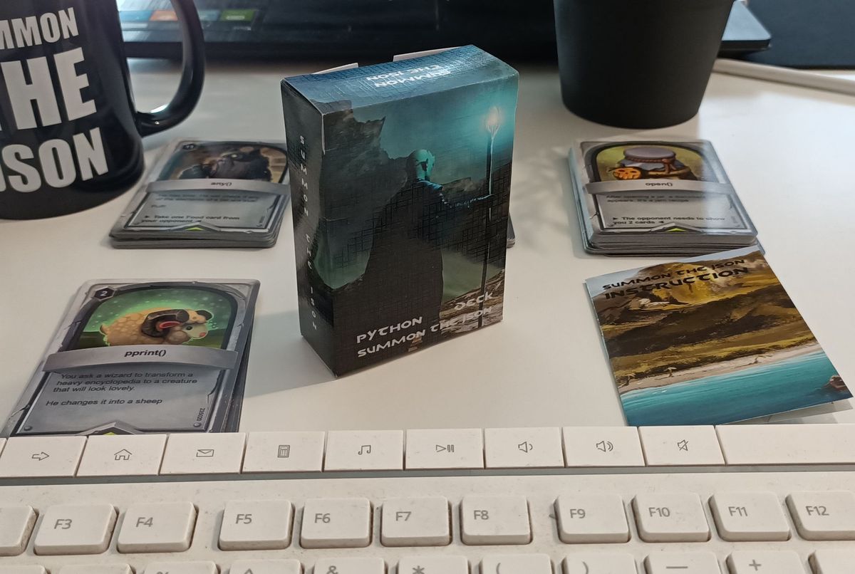 dominucco's tweet image. Literally just bought one of these for my #pythonistas! #Python #Coding #programming. Yes, we are all huge nerds @TheMadBotterINC summonthejson.com/products/summo…