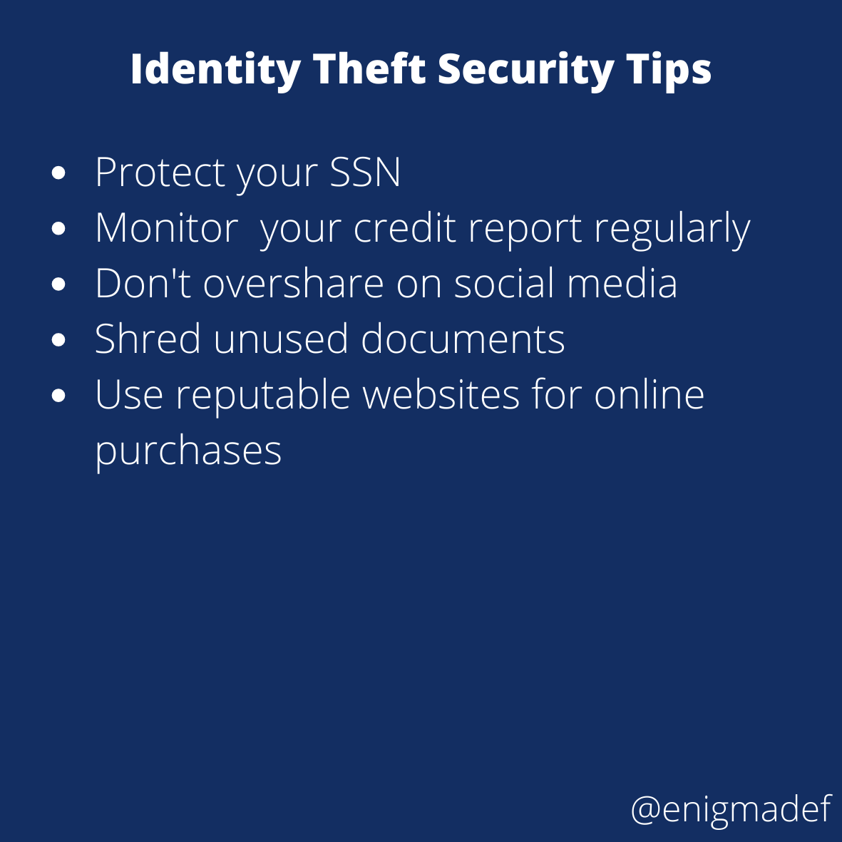 enigmadef's tweet photo. #CyberMonth #Cybersecurity #BeCyberSmart #InfoSec #InformationSecurity #Cybersecurity #StopThinkConnect #IoT 
#HomeSecurity #InfoSecurity #NetworkSecurity #NetSec #CloudComputing #cloudsecurity  For more security tips follow 
@CISAgov

@CyberSmartUK https://t.co/j9uWNMvgwy