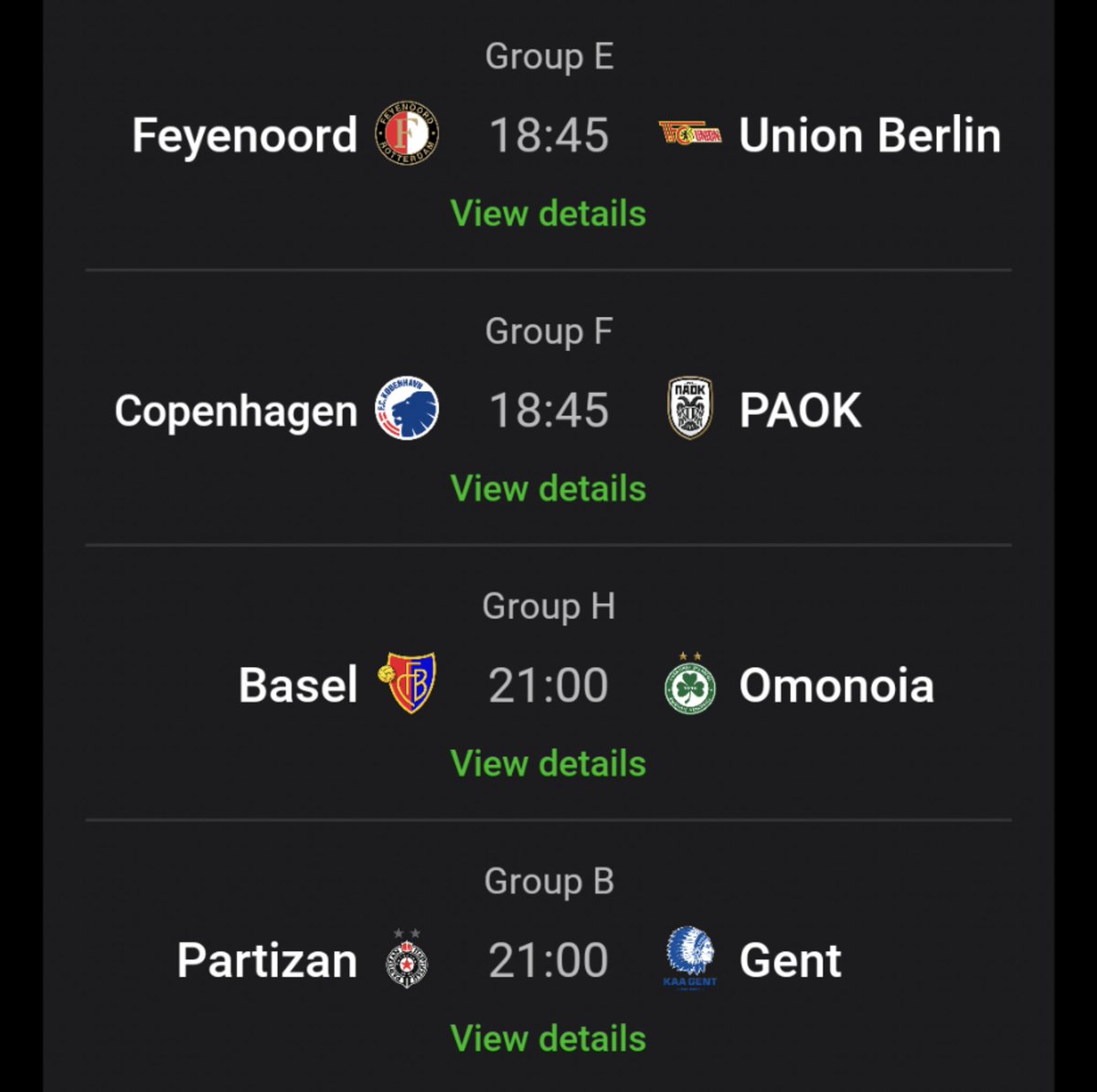 ucfodbold's tweet photo. 🇪🇺 Dagens UL-kampe med bl.a. @staderennais, @SpursOfficial, @ASRomaEN, @Feyenoord, @fcunion_en, @FCKobenhavnLIVE og @Randers_FC.

@ulfodbold (kommer snart)
#ulfodbold
#uldk https://t.co/CszUnjdF3B