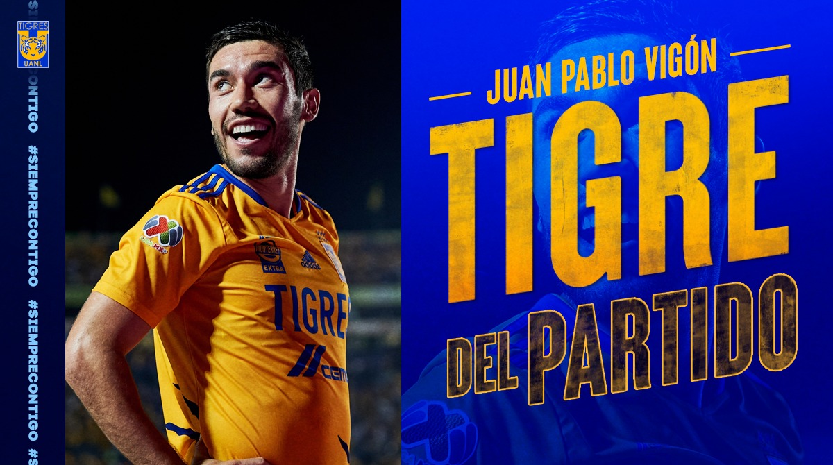 TigresOficial's tweet photo. Ustedes votaron y @jpvigon es nuestro #TigreDelPartido.

#SiempreContigo 👊 #EstoEsTigres 🐯 https://t.co/FycjoFYVUR