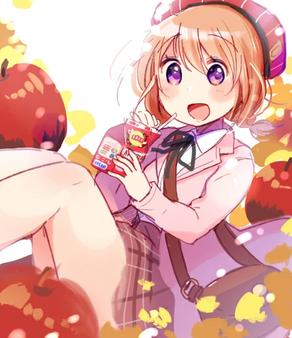 アップルティー飲むココアさん🍎 