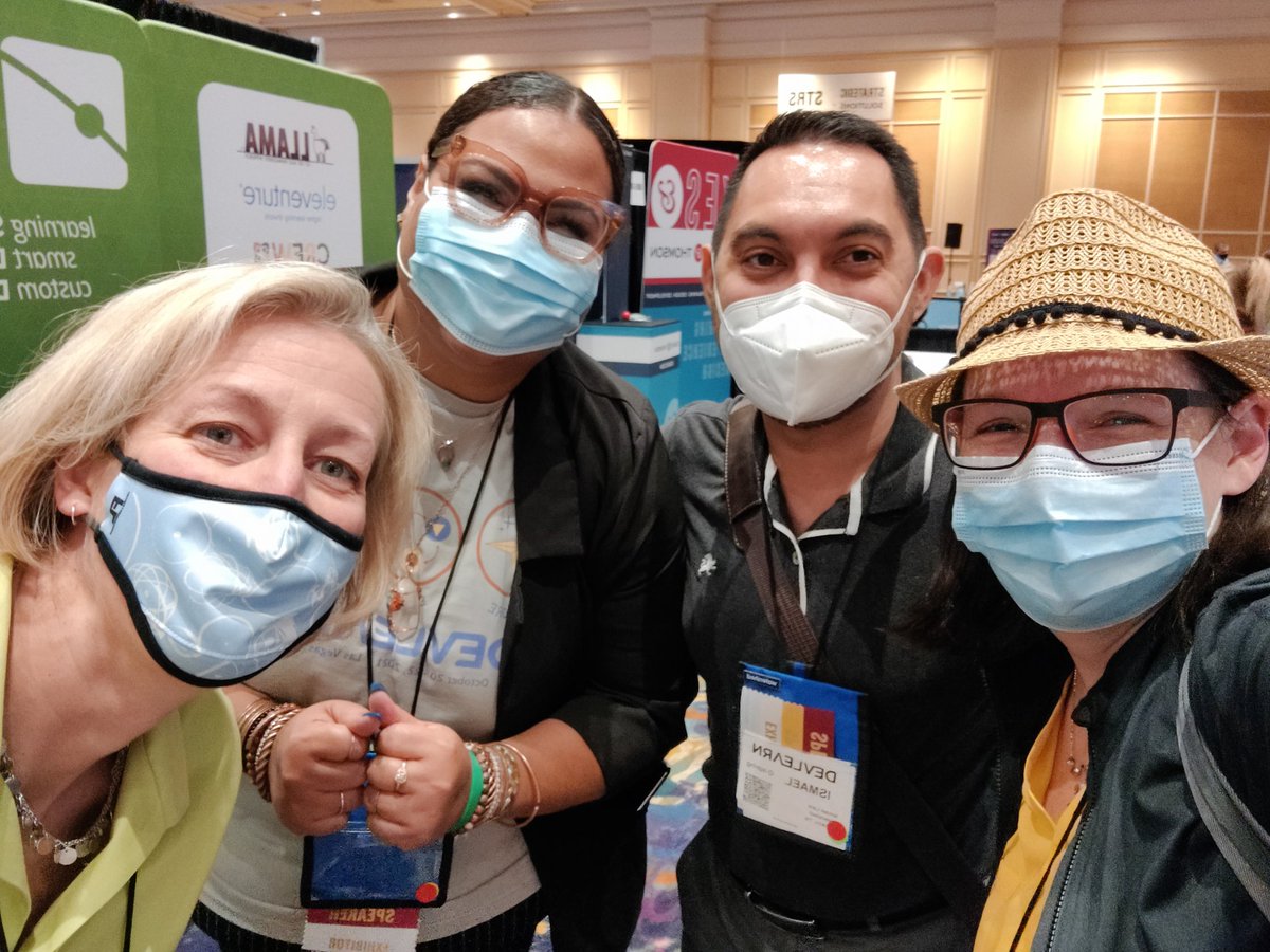 NixTheNext's tweet photo. #xAPI in the house at #DevLearn! @Ismael_A_Lara @MMTorrance @xAPIGnome https://t.co/eS8pfeAVp0