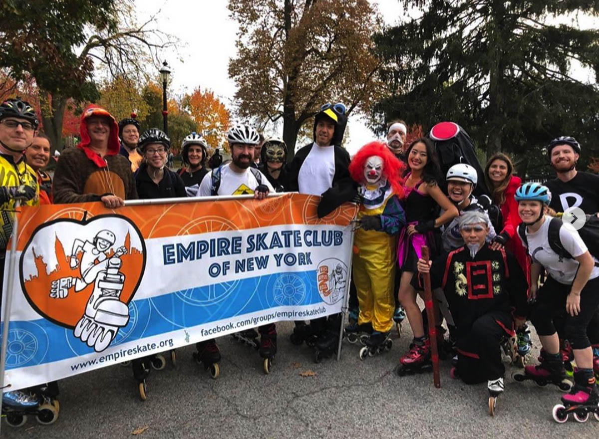 EmpireSkateNYC's tweet photo. Coming up Saturday next week, Empire's thrilling, chilling annual #GroupSkate from Manhattan CP to Sleepy Hollow. See our calendar for info about this and other #NYC #InlineSkating events. https://t.co/0q8cn0WYRw https://t.co/CbaDlVc1Sf