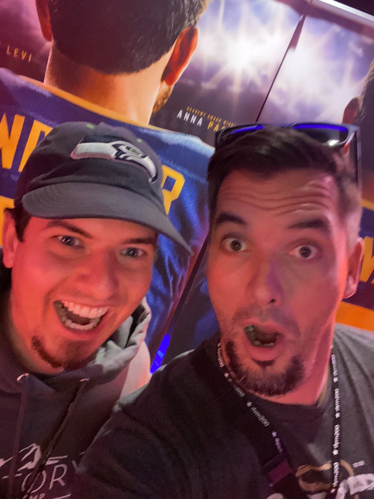 PastorD's tweet image. Gold member perks to the max!  Screening a new movie months before it comes out!! 

**update - GREAT MOVIE! Comes out Christmas Day!  So good!!  @kurt13warner @brendawarner 

#dym100 #americanunderdog