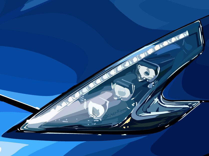 CyberNipper's tweet photo. 上手く描けたヘッドライト特集ー https://t.co/wqwPbB4D9l