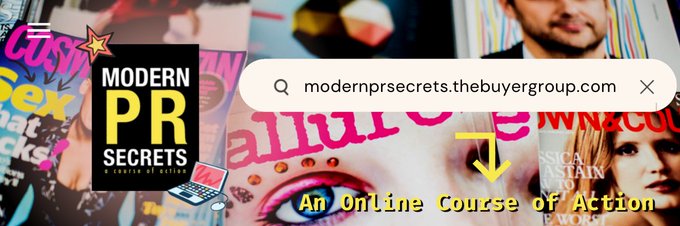 lisabuyer's tweet image. 😻 Want more like my 21 things? 

💟 Enroll in Modern PR Secrets - an online course designed to help brands get famous in the media! 

📸 #PublicRelations #PRcourse #PRSA #PRSSA #SEO #SocialMediaMarketing #DigitalPR #DIY
thebuyergroup.com/blog/21-things…