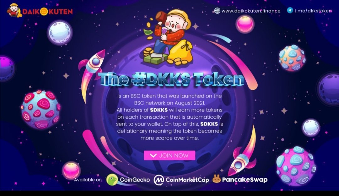 fb8075's tweet photo. @IcedKnife $DKKS - The 100x BSC gem !
token
#DKKS #Changeyourlifebetter #BSC #Luckylife #DaikokutenSama #DKKSArmyPower
✅ Liquidity locked for 2 years.
✅ CMC, CG Listed.
✅ 3% Redistribution to holders.
✅ Full audit by Techrate.
✅ LuckyDraw, CEX coming soon. https://t.co/pfaepy4EIQ