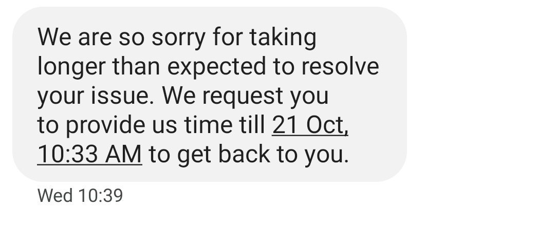 Rahul_113's tweet photo. Writing this on 34th minute.. where's the resolution !!!! Or you have only sorry as an answer #flipkartscam #flipkartsupport #FlipkartCheats #FlipkartBigBillionDays #flipkartisshit https://t.co/u6xbYp0zV1