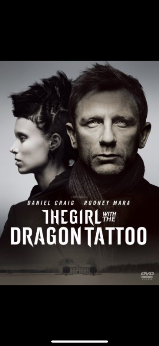 Teleddy_JP's tweet photo. PRE映画紹介(3/5)🎬
【ドラゴン・タトゥーの女】

雑誌ジャーナリストと変わり者のハッカーはそれぞれ個人的な悩みを抱えながら、頼まれた事件を解決することに

寒く暗い北欧の冬で、資産家一家の隠された秘密と彼らの進展する関係性が面白い映画です

#ドラゴン・タトゥーの女
#映画好きと繋がりたい https://t.co/L77QWkIIoq