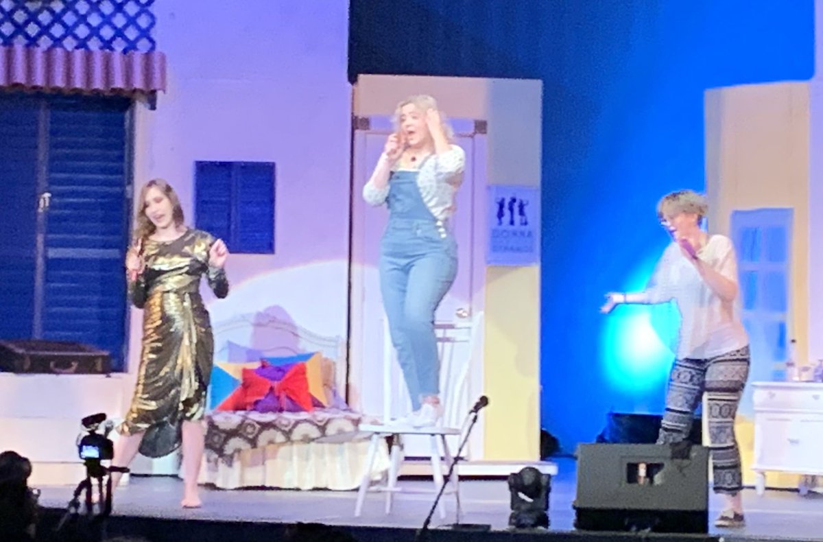 1ClarkKerry's tweet photo. Mama Mia night 2 had me singing in my seat and in the aisles! @ClarkChargers Ms. Pennington, thank you for sticking with it through Covid and bringing this to life tonight! You and your kids amaze!! https://t.co/29NwVZIBlJ