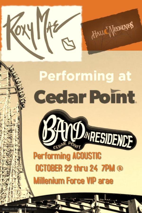 roxymae_music's tweet photo. See you Friday cedar point !!! https://t.co/77pqJI1KMo