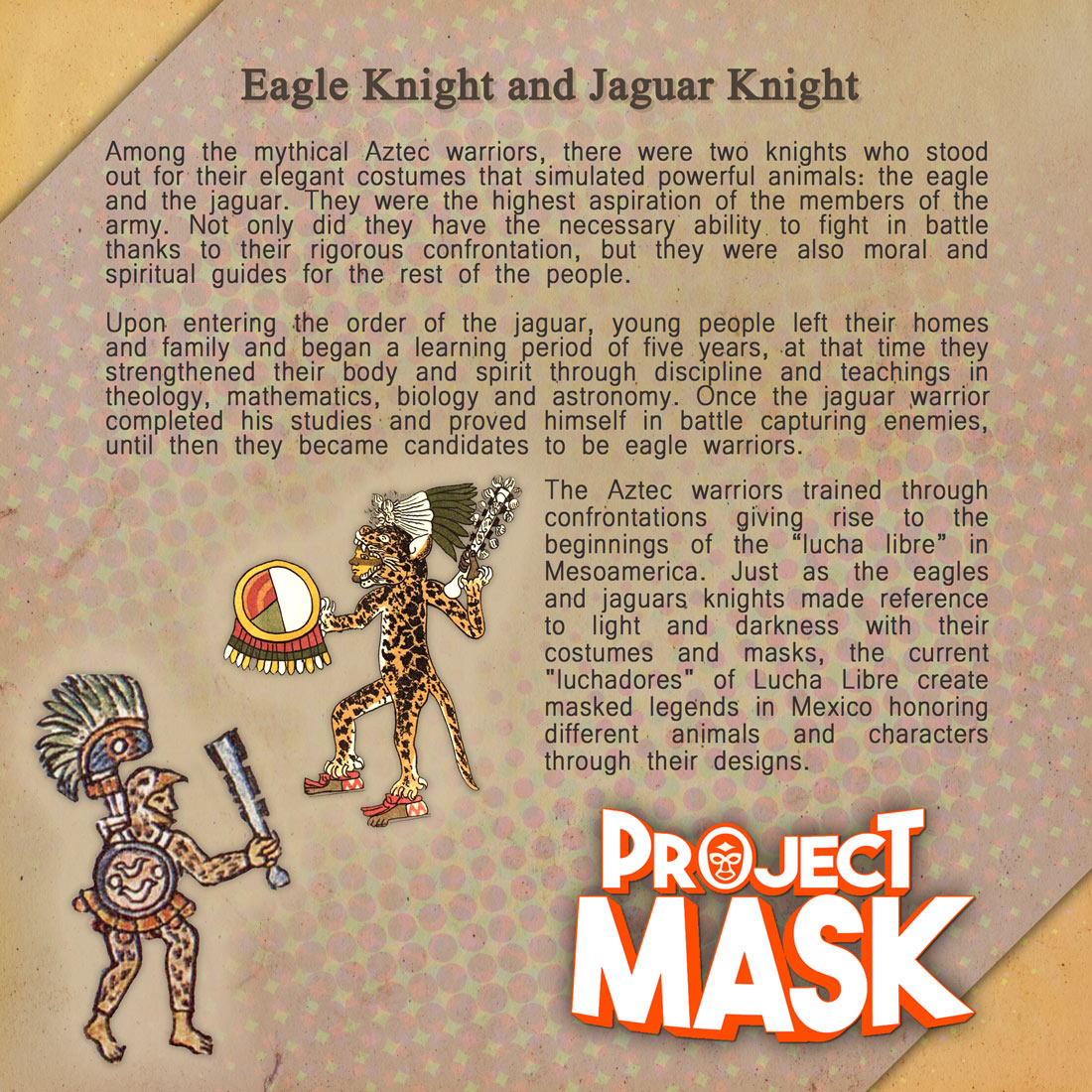 ProjectMaskOf's tweet photo. Today in our #LoreBits:
Eagle Knight and Jaguar Knight!
Follow us / Síguenos:
@ProjectMaskOf on Facebook / Instagram / Twitter
#LoreBits
#ProjectMask
#Gamacon
#BCMediaLab
#HyperkineticStudios
#MaskedRepublic https://t.co/XkJvT1DNs8