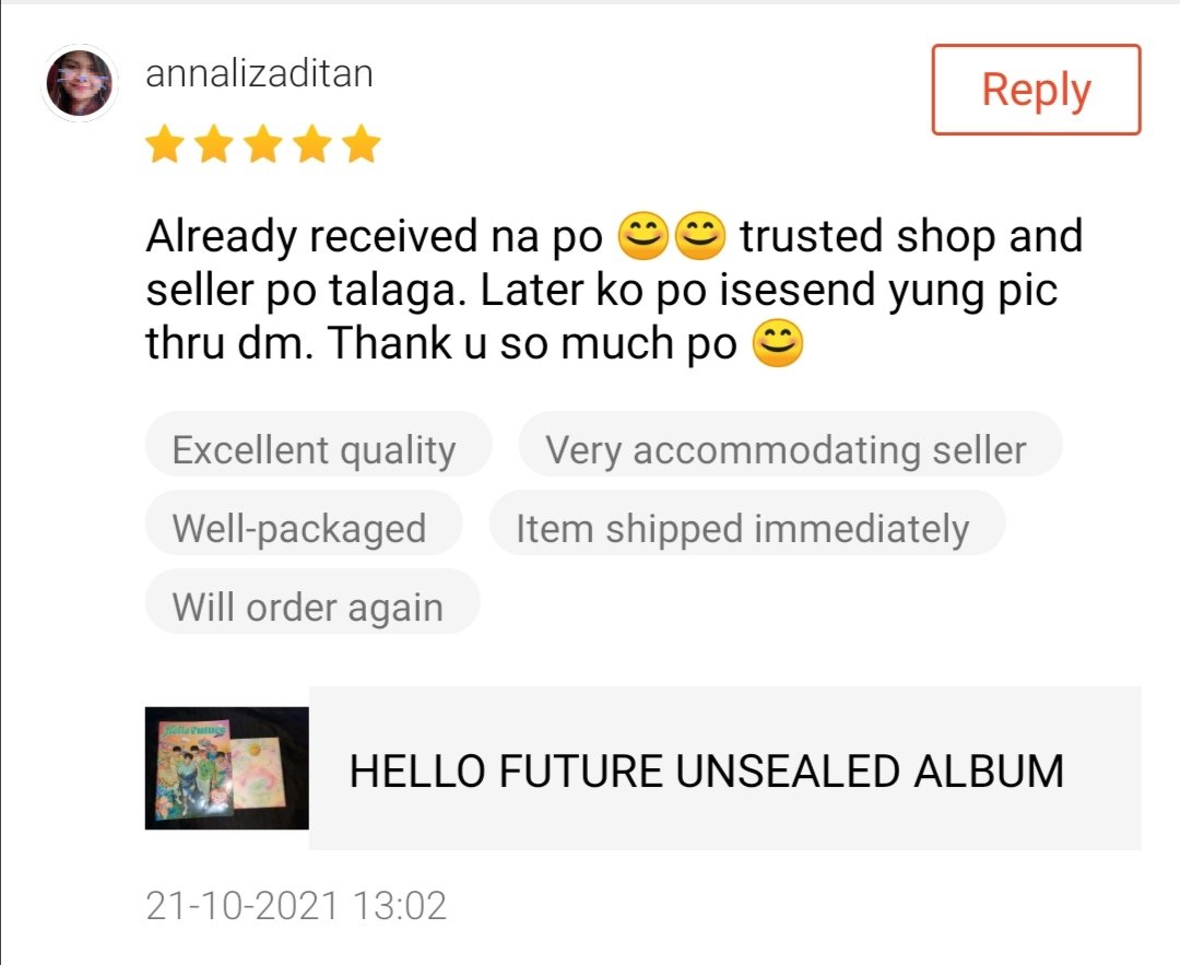 KpopIntShop's tweet photo. #kpopIntShop_feedbacks https://t.co/C9QZ8gukIe