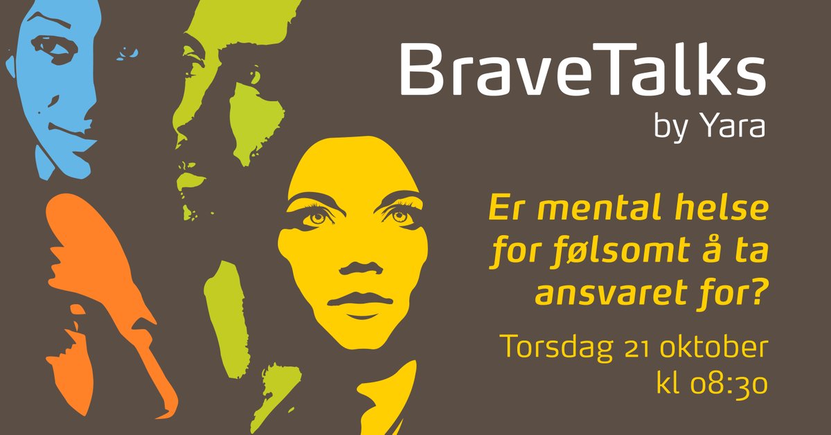 yara's tweet photo. Ta morgenkaffen sammen med oss når vi setter #MentalHelse på agendaen i #BraveTalks kl. 08.30! 👉 https://t.co/kg9BUq0JBR https://t.co/R3DKzmT4Yn