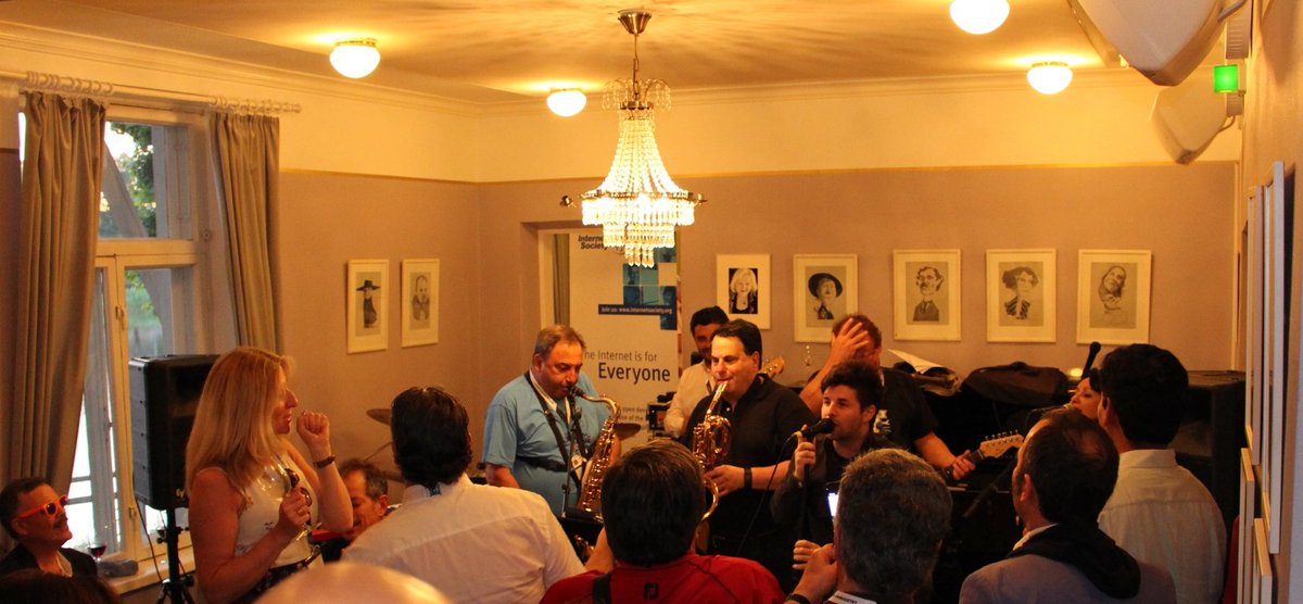 tommikarttaavi's tweet photo. Favorite photo from a past #ICANN meeting?

Took this one of the GEMS (Global Equal Multistakeholder Band) in full swing at the @internetsociety get-together at ICANN 56 in Helsinki.

Good times.
#ICANNthrowback #ICANN72 https://t.co/Elj9pRH8d6
