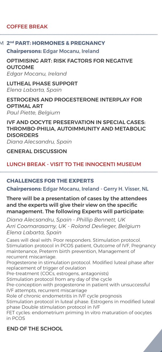 Seguimos trabajando para mantener la gestación.
Una vuelta a cierta normalidad en un encuentro internacional en #Florence <a href="/draelenalabarta/">Elena labarta</a> <a href="/IVIclinics/">IVIclinics</a> #pregnancy #ivf