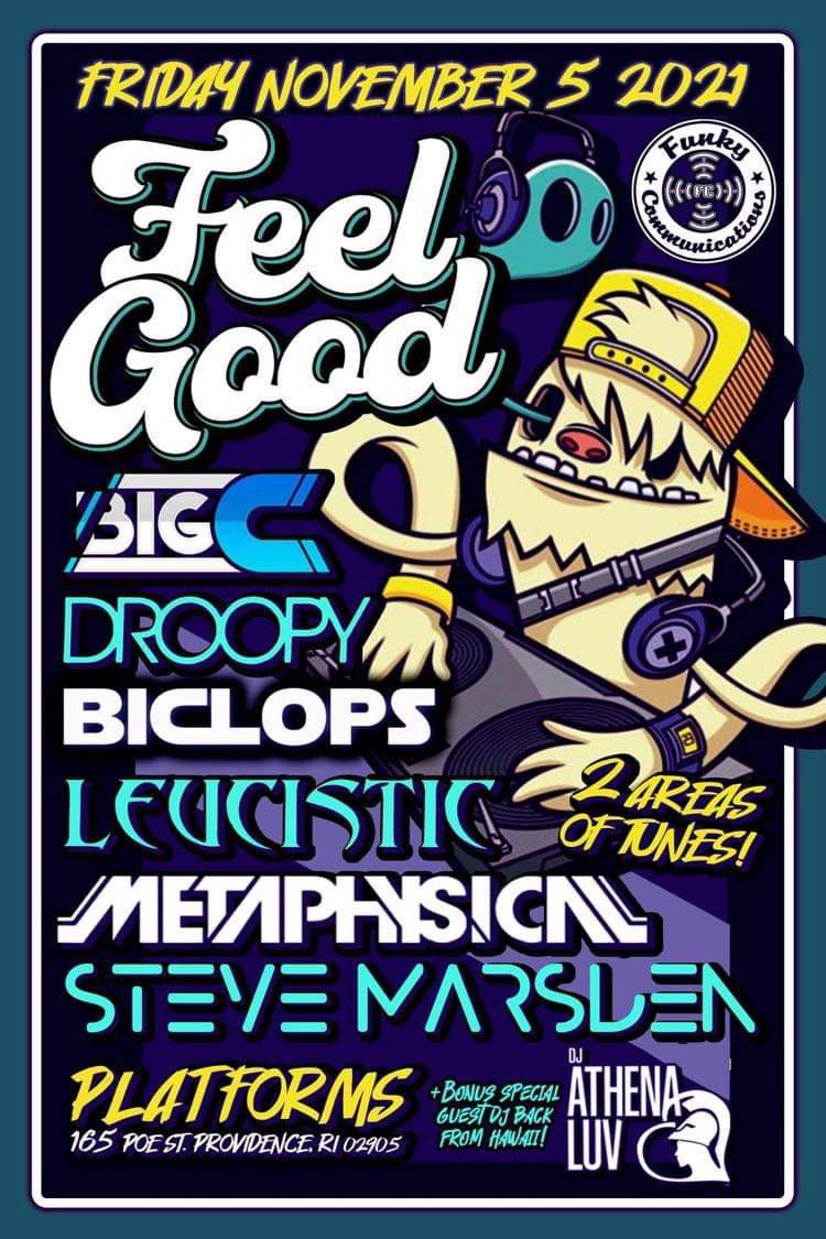 DjMetaphysical's tweet photo. 11/05 i’m returning to Providence, R.I. at Platforms to rock another #FeelGoodFridays for my #FCR family. I’ll be handling closing duties again, this time with an extended set. 

Stacked lineup all night! Check the full info and grab your pre sales here:
https://t.co/I6oQOAKikD https://t.co/YRhE1PbUr6