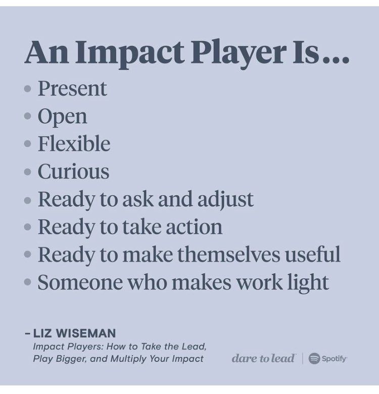 Ready to join your team in the game we call work? Be an impact player