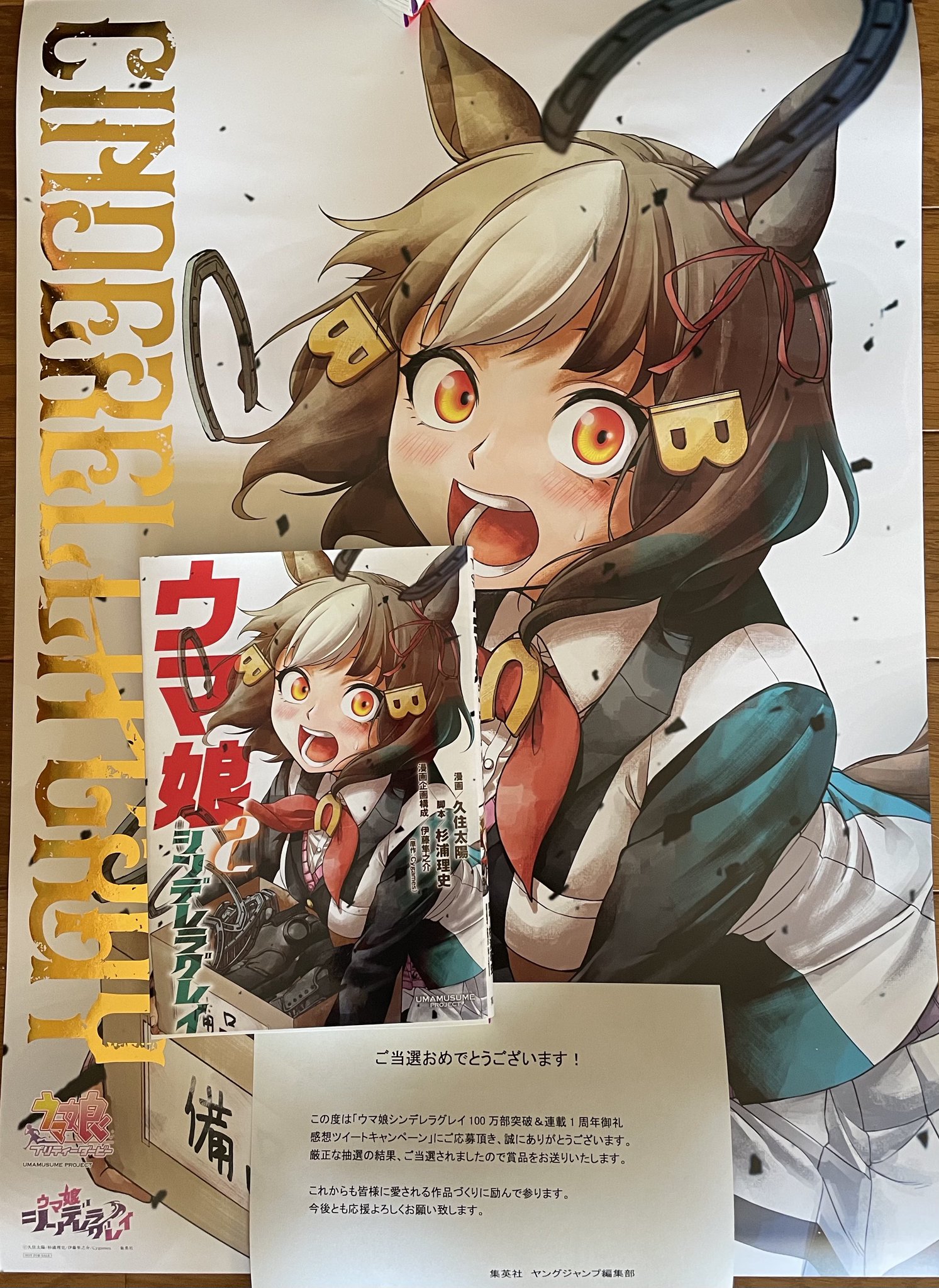 ウマ娘 シンデレラグレイ シンボリルドルフ ポスター 懸賞 ウマ娘 シンデレラグレイ シンボリルドルフ ポスター 懸賞