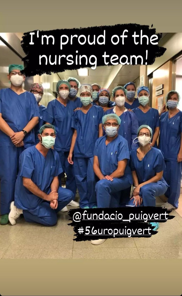 Gabiadalid's tweet photo. Parte del gran equipo de enfermería de Fundació Puigvert que está haciendo posible el 56 Curso de Urologia. #visibilidadenfermera #imprencindibles #Forçacompanys #Gransprofessionals https://t.co/M8VhO4JDSG