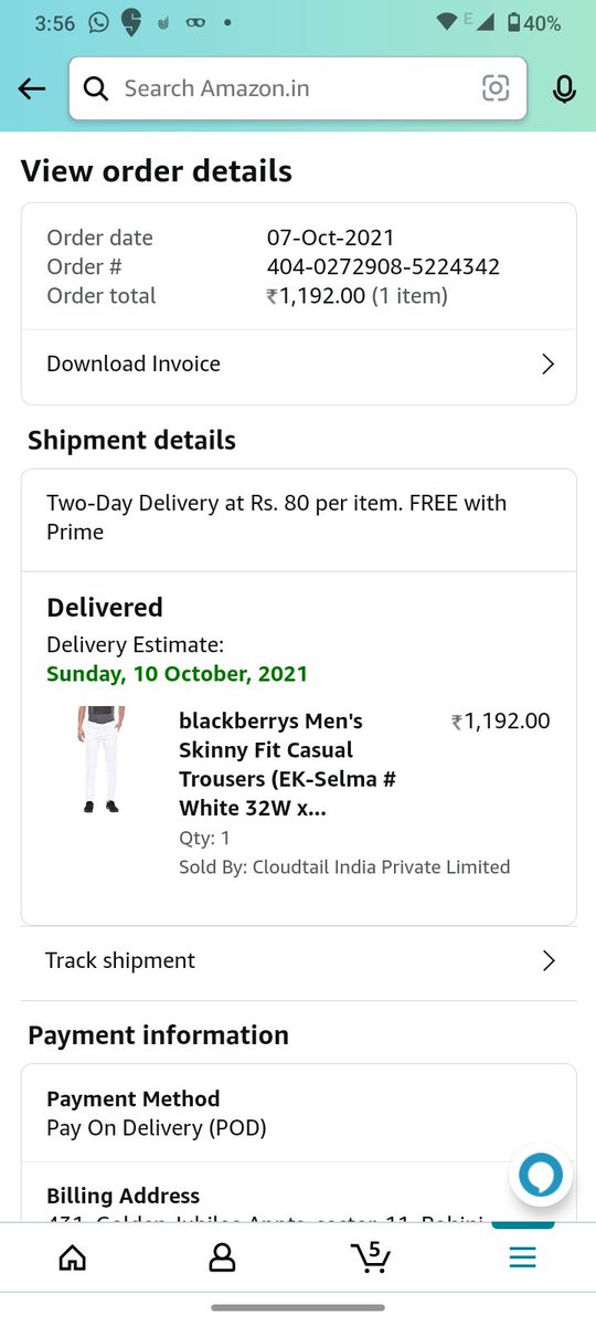 AyushDTU's tweet photo. @AmazonHelp I had placed a return request for the below order, but now its showing that the return request has not been placed. Please help me to return this order. https://t.co/SelrSkPsML